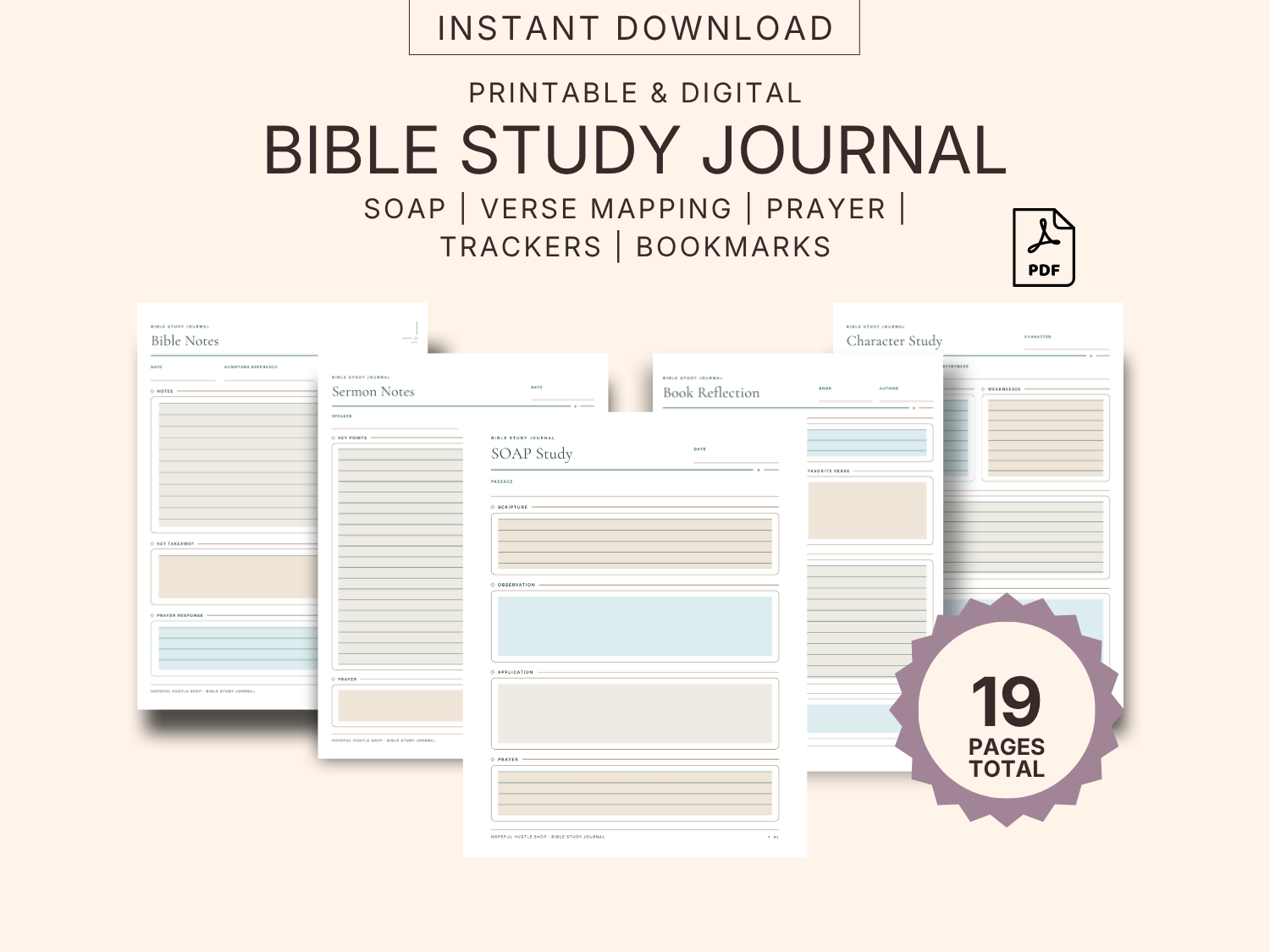 bible study journal printable