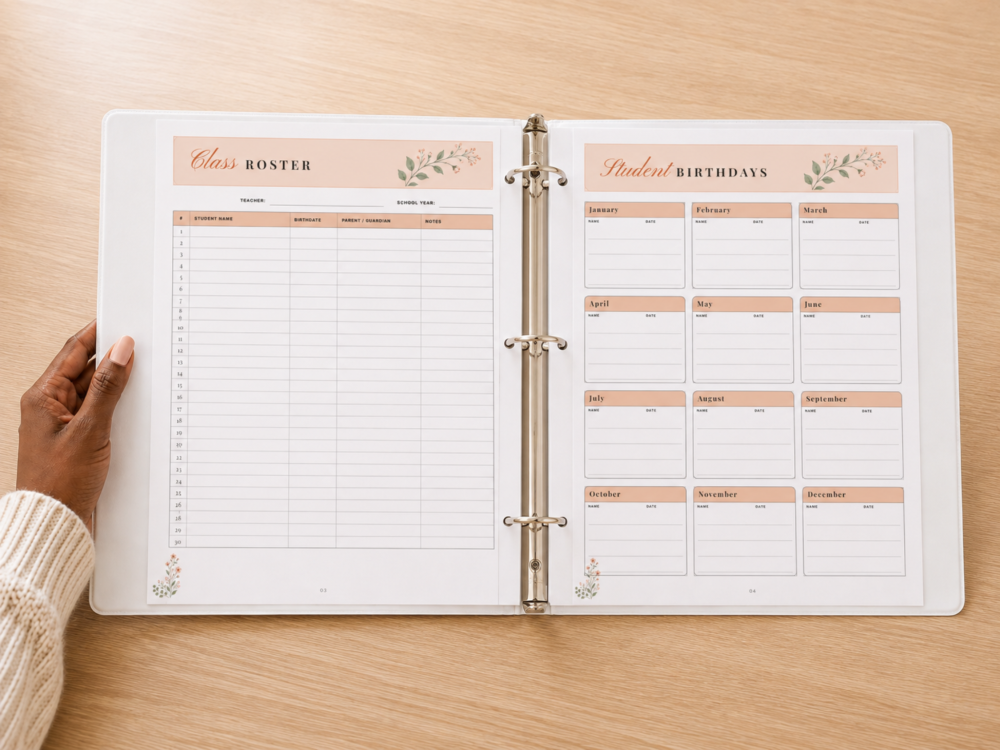 Teacher Data Binder Mockup Teacher Data Binder Mockup