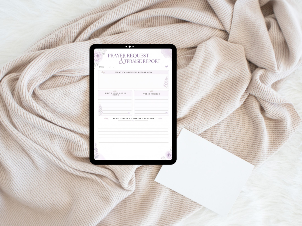prayer journal printable mockup