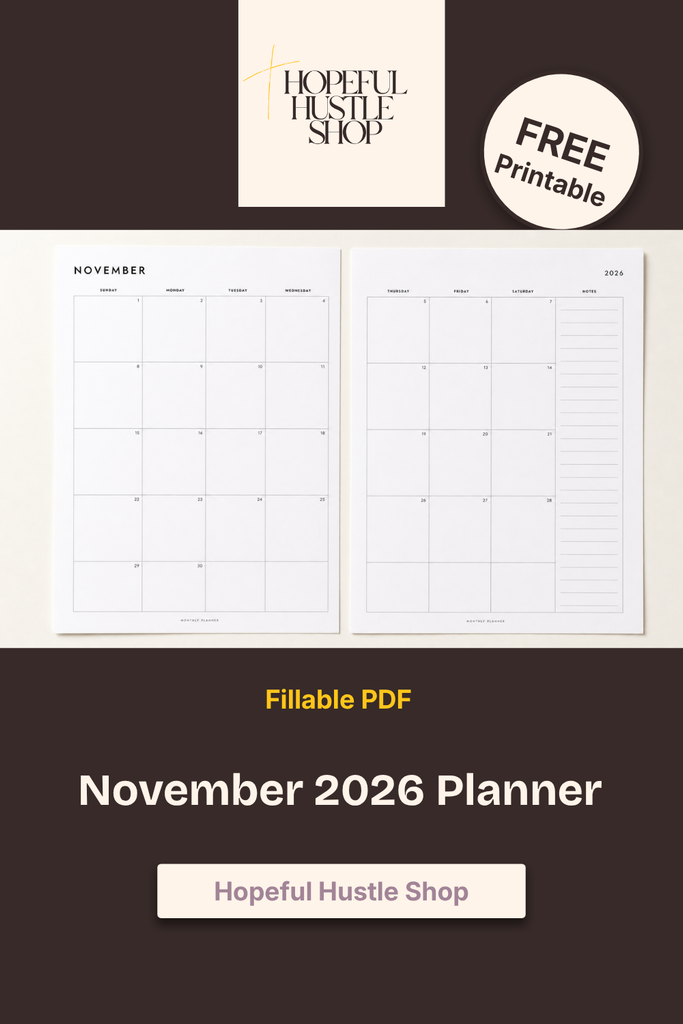 free printable planner
