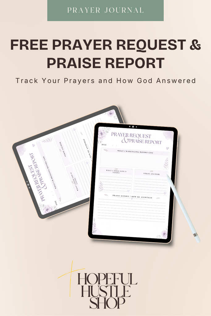 prayer journal printable pinterest pin